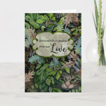 Cat-Beileid-Blätter und Katzen-Collage