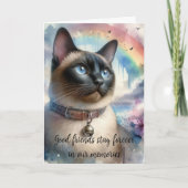Cat Beileid Heartfelt Message Karte (Vorderseite)