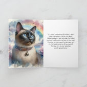 Cat Beileid Heartfelt Message Karte (Innenseite)