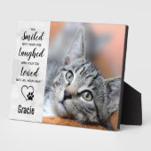 Cat Beileid Keepake Pet Memorial Fotoplatte (Seite)