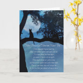 Cat Beileid mit spirituellem Gedicht Karte (Gelbe Blume)