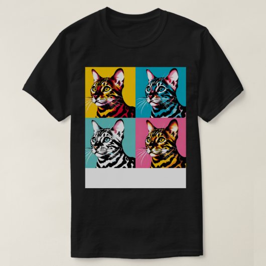 Cat Bengalisch Art Cat Lovers T-Shirt (Design vorne)