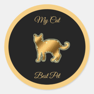 Cat Best Pet Runder Aufkleber