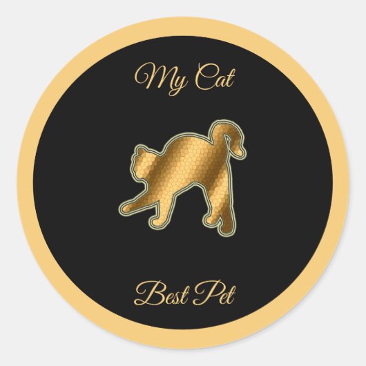 Cat Best Pet Runder Aufkleber (Vorderseite)
