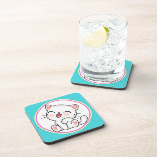 Cat Beverage Coaster Getränkeuntersetzer (Rechte Seite)