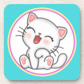 Cat Beverage Coaster Getränkeuntersetzer (Vorderseite)