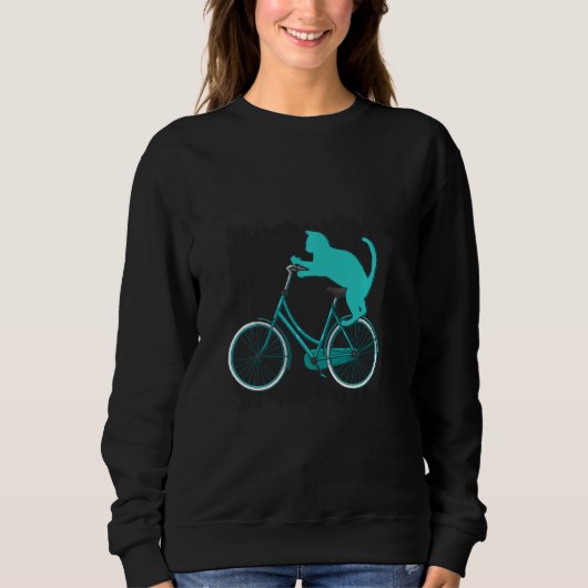 Cat Bicycle Sweatshirt (Vorderseite)