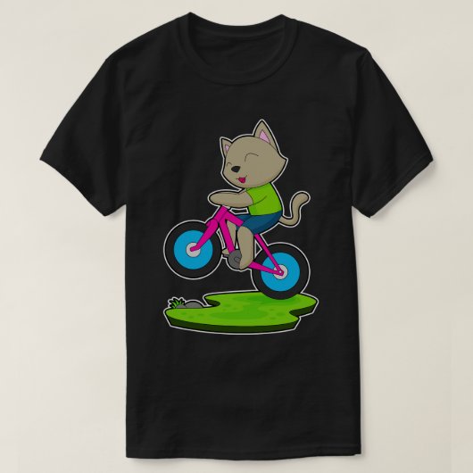 Cat Bicycle T-Shirt (Design vorne)