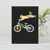 Cat Bike Cycling Bicycle - Ihre Geschenksammlung Dankeskarte (Stehend Vorderseite)