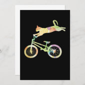 Cat Bike Cycling Bicycle - Ihre Geschenksammlung Dankeskarte (Vorne/Hinten)