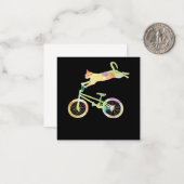 Cat Bike Cycling Bicycle - Ihre Geschenksammlung Mitteilungskarte (Vorderseite/Rückseite Beispiel)