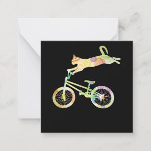 Cat Bike Cycling Bicycle - Ihre Geschenksammlung Mitteilungskarte