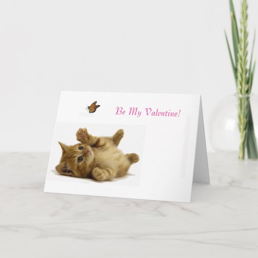 Cat-Bild für Valentinenkarte Feiertagskarte (Vorderseite)