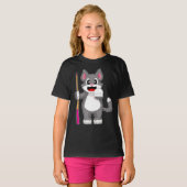 Cat Billiard Queue T-Shirt (Vorne ganz)