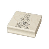 Cat Bird Lady Gummistempel (Stempel)