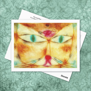 Cat Bird Paul Klee Postkarte