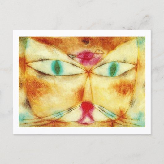 Cat Bird Paul Klee Postkarte (Vorderseite)