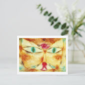Cat Bird Paul Klee Postkarte (Stehend Vorderseite)