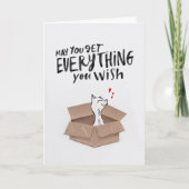 Cat Birthday Card Karte (Vorderseite)