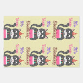 Cat Birthday Geschenkpapier Set (Vorderseite 2)