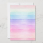 Cat Birthday Kitten Party Pawty Girl Einladung (Rückseite)