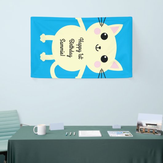 Cat Birthday Party Banner (Messeveranstaltung)