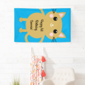 Cat Birthday Party Banner (Insitu)