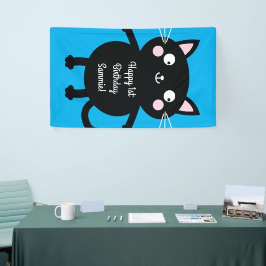 Cat Birthday Party Banner (Messeveranstaltung)