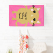 Cat Birthday Party Banner (Insitu)