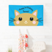Cat Birthday Party Banner (Insitu)