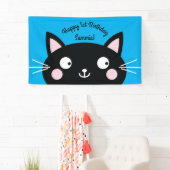 Cat Birthday Party Banner (Insitu)