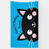 Cat Birthday Party Banner (Vertikal)