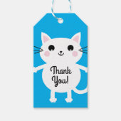 Cat Birthday Party Geschenkanhänger (Vorderseite)