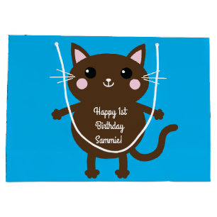 Cat Birthday Party Große Geschenktüte