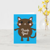 Cat Birthday Party Karte (Gelbe Blume)