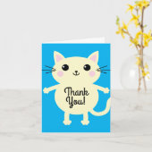 Cat Birthday Party Karte (Gelbe Blume)