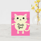 Cat Birthday Party Karte (Gelbe Blume)