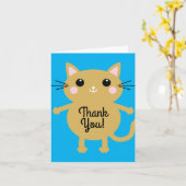 Cat Birthday Party Karte (Gelbe Blume)