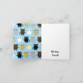 Cat Birthday Party Karte (Innenseite)