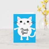 Cat Birthday Party Karte (Gelbe Blume)