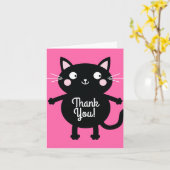 Cat Birthday Party Karte (Gelbe Blume)
