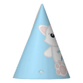 Cat Birthday Party Kitty Blue Partyhütchen (Links)