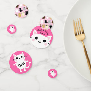 Cat Birthday Party Konfetti