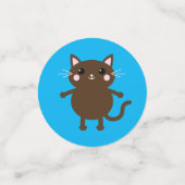 Cat Birthday Party Konfetti (Klein Vorderseite)