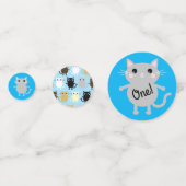 Cat Birthday Party Konfetti (Rückseiten)