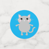 Cat Birthday Party Konfetti (Klein Vorderseite)