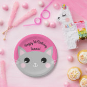 Cat Birthday Party Pappteller (Party)