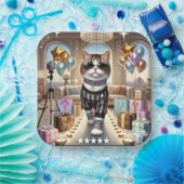 Cat Birthday Party Pappteller (Party)
