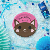 Cat Birthday Party Pappteller (Party)