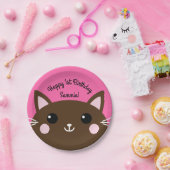 Cat Birthday Party Pappteller (Party)
